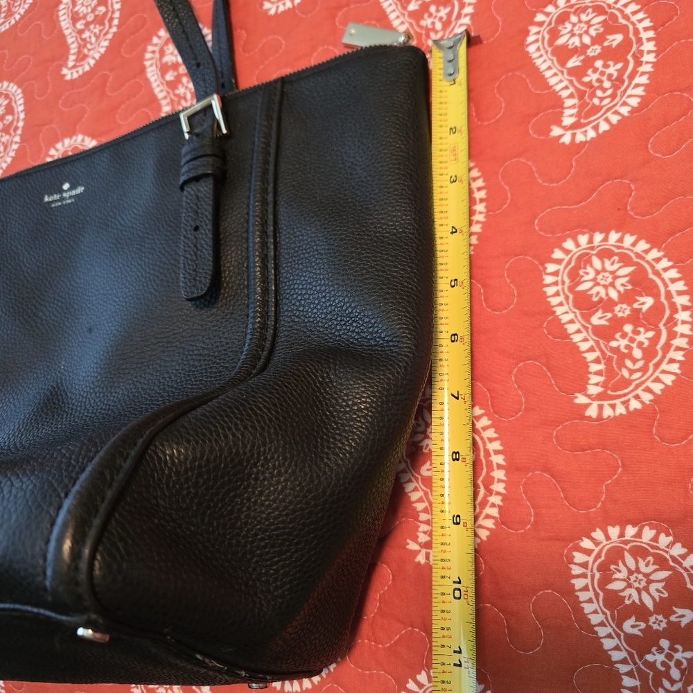 Kate Spade Black Pebbled Leather Tote - Picture 5 of 5